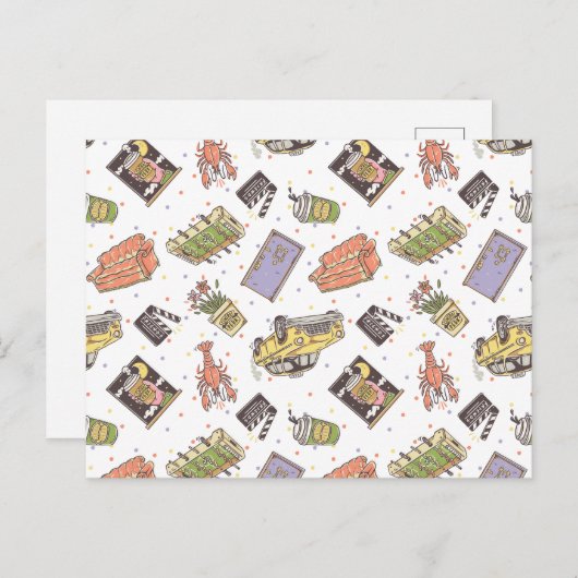 Carte Postale AMIS™ | Motif d'icône Poka Dot (Devant / Derrière)