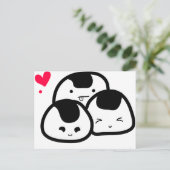 Carte Postale amis onigiri (Debout devant)