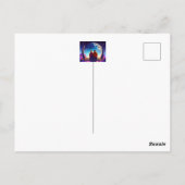 Carte Postale Amis ou amoureux sur un banc au clair de lune (Dos)