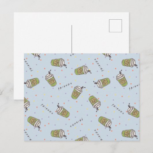 Carte Postale AMIS™ | Polka Dot Central Perk Motif (Devant / Derrière)