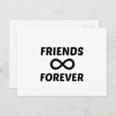 CARTE POSTALE AMIS POUR TOUJOURS (Devant / Derrière)