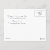 Carte Postale Amis pour toujours (Dos)