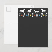 Carte Postale Amis teckel (Devant / Derrière)