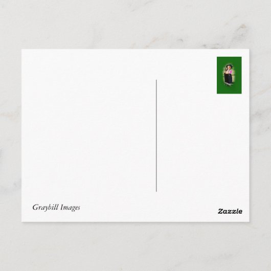 Carte postale Amish Boy (Dos)