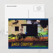 Carte postale Amish Buggy (Devant / Derrière)
