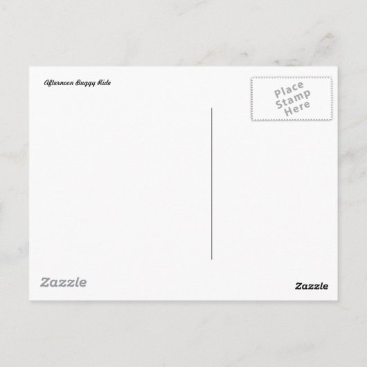 Carte postale Amish Country (Dos)