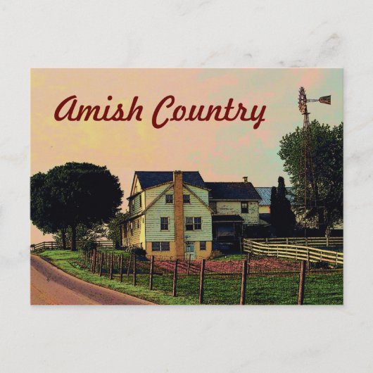 Carte postale Amish Country (Devant)