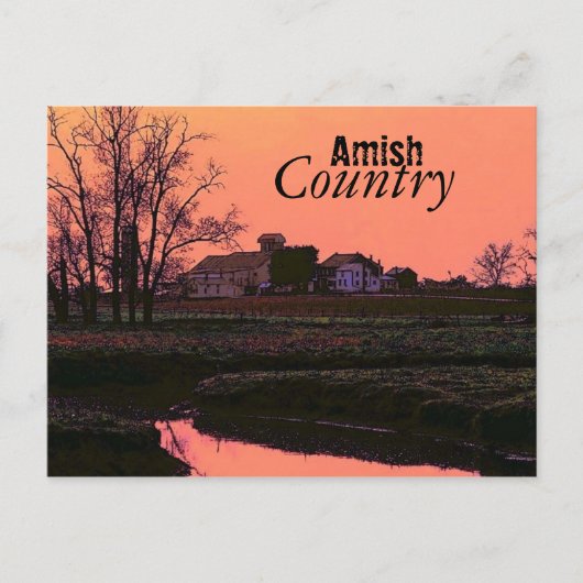 Carte postale Amish Country (Devant)