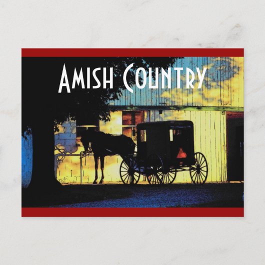 Carte postale Amish Country (Devant)