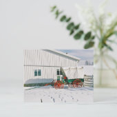 Carte postale Amish Couverte Wagon (Debout devant)