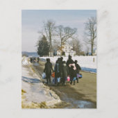 Carte postale amish de jour d'école (Devant)