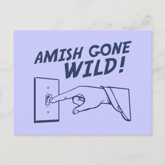 Carte Postale Amish Est Sauvé ! (Devant)