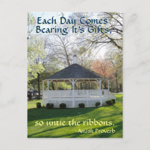 Carte postale Amish Proverbe