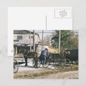 Carte Postale Amishman Parking Buggy (Devant / Derrière)
