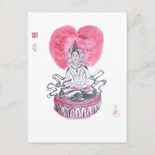 Carte Postale Amitabha Bouddha Coeur