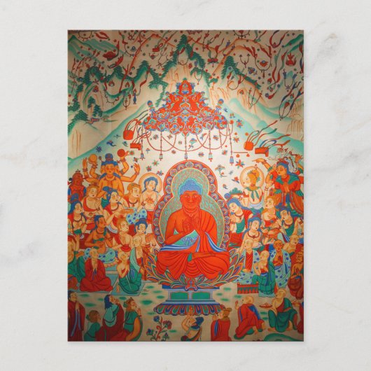 Carte Postale Amitabha Bouddha Sukhavati Terre Pure (Devant)