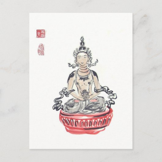 Carte postale Amitayus Bouddha Art (Devant)