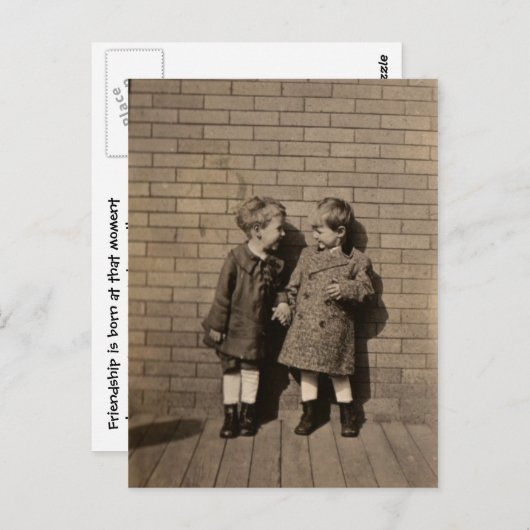 Carte Postale Amitié (Devant / Derrière)