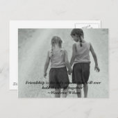 Carte Postale Amitié (Devant / Derrière)