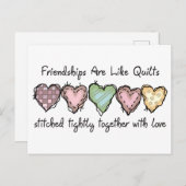 Carte Postale Amitié (Devant / Derrière)