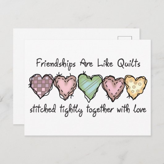 Carte Postale Amitié (Devant / Derrière)