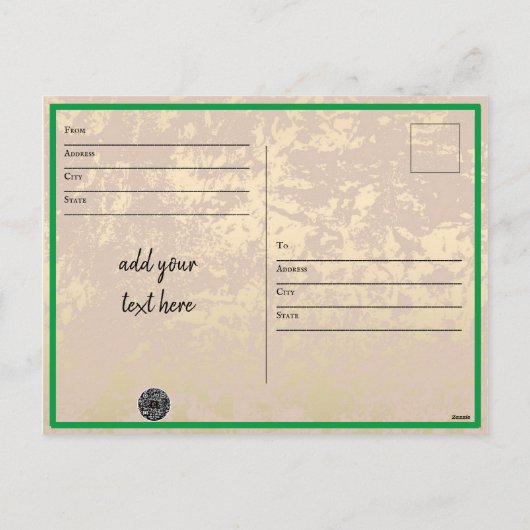 Carte postale Amitié (Dos)