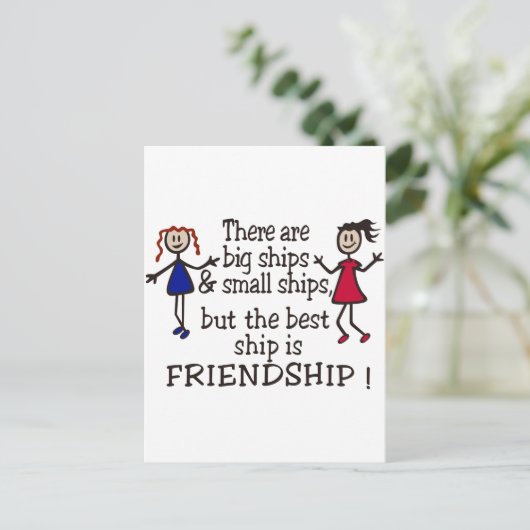 Carte Postale Amitié (Debout devant)