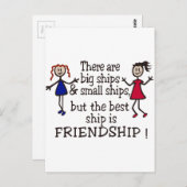 Carte Postale Amitié (Devant / Derrière)