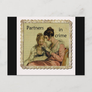 Carte Postale Amitié Ackermann "Partenaires dans le crime"