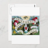 Carte Postale Amitié, Amour et Vérité (Devant / Derrière)