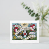 Carte Postale Amitié, amour et vérité (1874) (Debout devant)