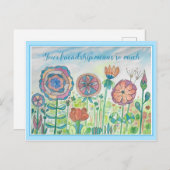 Carte Postale Amitié des citations d'inspiration (Devant / Derrière)