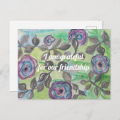 Carte Postale Amitié des citations d'inspiration (Devant / Derrière)