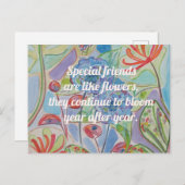 Carte Postale Amitié des citations d'inspiration (Devant / Derrière)