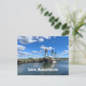 Carte Postale Amitié du navire Salem à Salem Massachusetts (Debout devant)