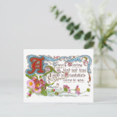 Carte Postale Amitié joyeuse (Debout devant)