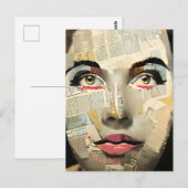 Carte Postale Amitié | Mlle Ya | Quoi de neuf (Devant / Derrière)