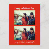 Carte Postale Amitié Partenaire dans le crime Funny Valentines j (Devant)