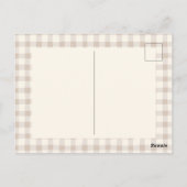 Carte Postale Amitié Thanksgiving Neutre esthétique (Dos)