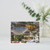 Carte Postale Amman Jordan avec théâtre romain près (Debout devant)