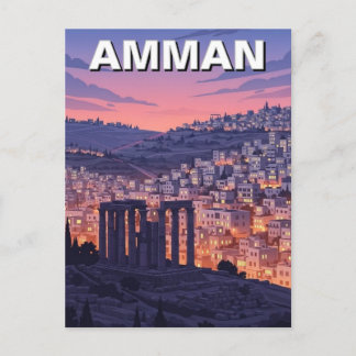 Carte Postale Amman Jordan Travel