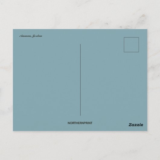 Carte Postale Amman Jordanie avec un drapeau (Dos)