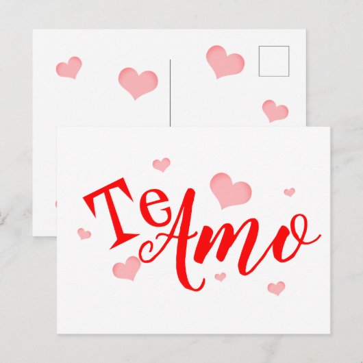 Carte postale - AMO de Te (Devant / Derrière)