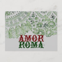 Amor Roma avec dentelle verte