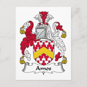 Carte Postale Amos Family Crest