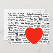 Carte Postale Amour (Devant / Derrière)