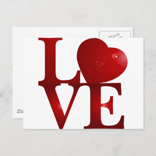 CARTE POSTALE AMOUR (Devant / Derrière)