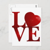 CARTE POSTALE AMOUR (Devant / Derrière)