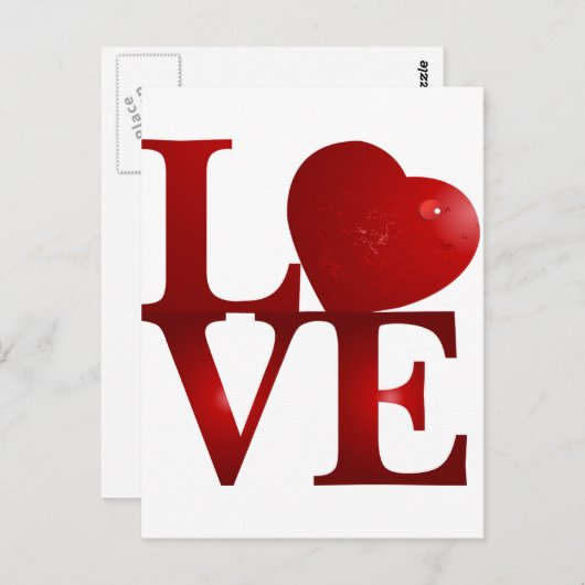 CARTE POSTALE AMOUR (Devant / Derrière)