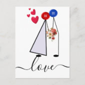 Carte Postale amour (Devant)